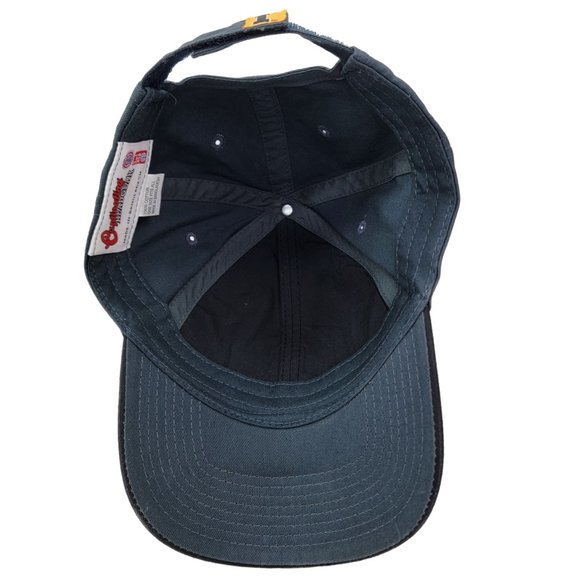 Iowa Hawkeyes Hat Slouch Baseball Cap Black Embroidered Logo Adjustable Strap - Picture 4 of 6